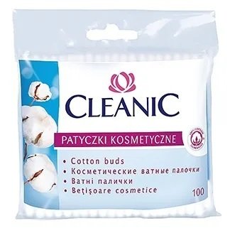 Ватные палочки Cleanic в пакете (100 шт)