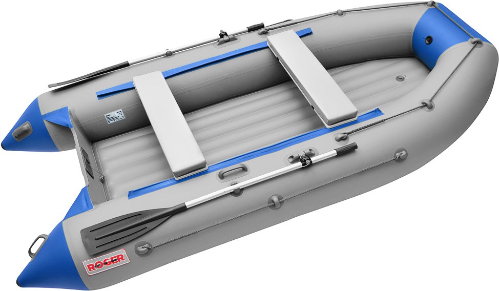 

Моторно-гребная лодка Roger Boat Trofey 3500 (без киля, серый/синий)