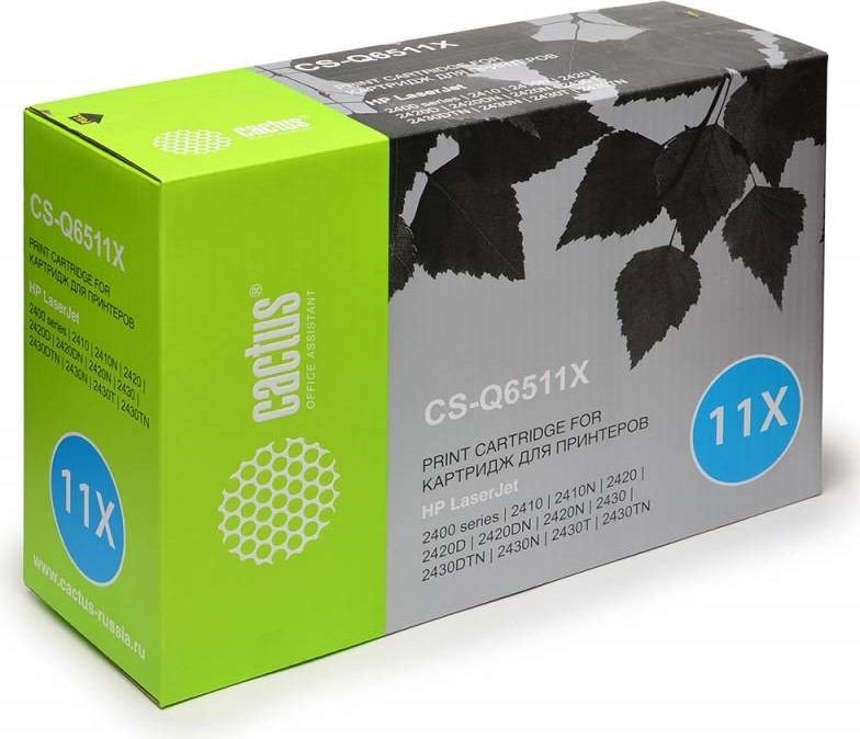 

Картридж CACTUS CS-Q6511X (аналог HP Q6511X)