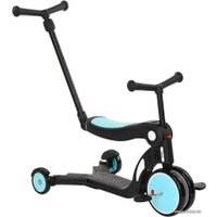 Трехколесный самокат Pituso HD-200B (черный/голубой)