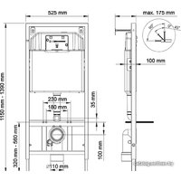 Унитаз подвесной Berges Wasserhaus Ego Rimless + Toma Slim + Novum525 + L5 047215