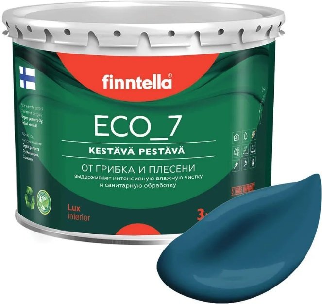

Краска Finntella Eco 7 Myrsky F-09-2-3-FL011 2.7 л (бирюзовый)