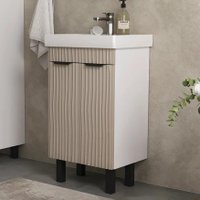  Volna Тумба с умывальником Lotty 50.2D Тигода + Тигода 50 (латте, напольная)