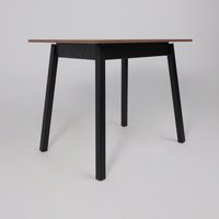 Кухонный стол Мамадома Tirk radial-94 раздвижной 94-126х64 (дуб веллингтон/черный)