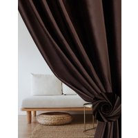 Комплект штор Soft Lines Бархат 9102G-E11 (180x250, шоколад)