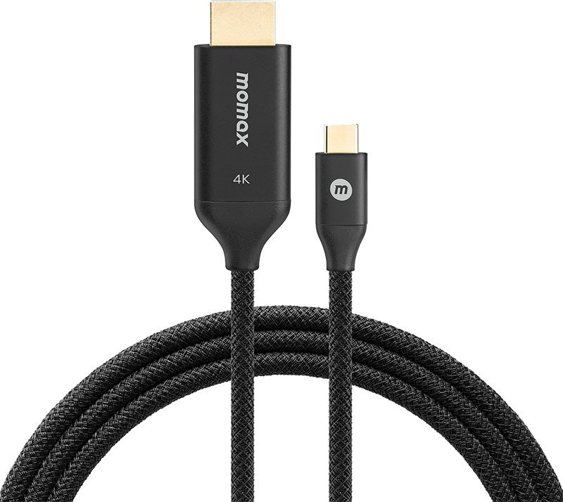 

Кабель Momax DT3D HDMI - USB 3.2 Gen1 Type-C (2 м, черный)