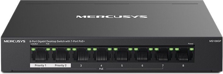 

Неуправляемый коммутатор Mercusys MS108GP