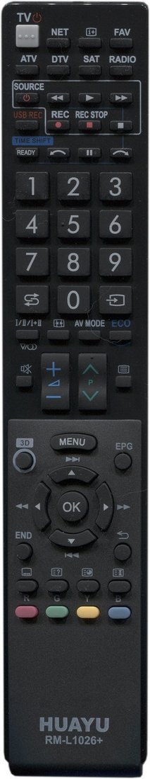 

Пульт ДУ Huayu RM-L1026+ для Sharp universal
