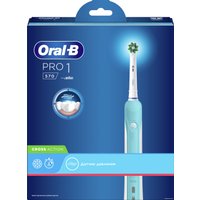 Электрическая зубная щетка Oral-B Pro 1 570 Cross Action D16.524.1U (голубой)