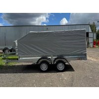 Двухосный прицеп AvtoS A35Р2B (3500x1500x300, R13, ресс. AL-KO, тент 1200мм Аэро)