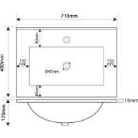  ЗОВ Тумба с умывальником Кито 70 (белый матовый) в Бресте