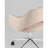 Офисное кресло Stool Group Кларк Clarkson Linen Beige (рогожка, бежевый) в Лиде