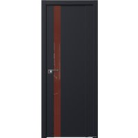 Межкомнатная дверь ProfilDoors 62U L 60x200 (черный матовый, стекло коричневый лак)
