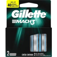 Сменные кассеты для бритья Gillette Mach3 (2 шт) 047400179240