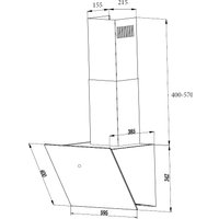 Кухонная вытяжка Weissgauff Tau 60 TC BL