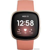 Умные часы Fitbit Versa 3 (золотистый/розовый)