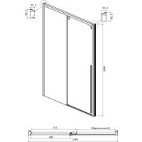 Душевой уголок Ambassador Intense 150x110x200 110022204IBB-110IBB