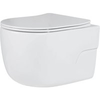 Унитаз подвесной Roxen Porto в комплекте с инсталляцией StounFix Dual Fresh 6 в 1 968445 (кнопка: сатин)