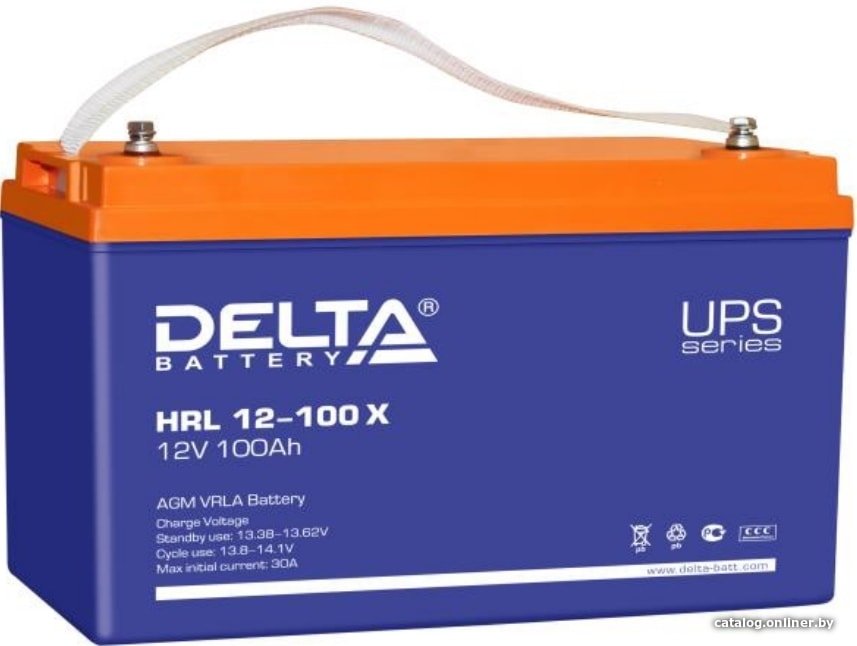 Аккумулятор для ИБП Delta HRL 12-100 X (12В/100 А·ч)