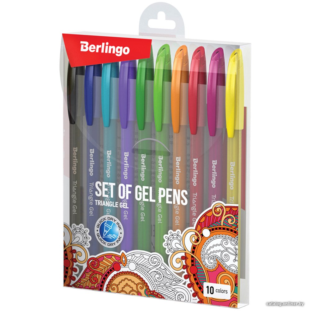 Ручка гелевая Berlingo Triangle Gel CNg_20210 (10 шт)