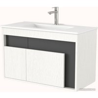  Дабер Тумба под умывальник 016 WeltWasser Deilbach 7517-80 Т16.8W.0.20 (белый древесный/серый)