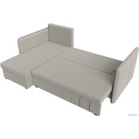 Угловой диван Лига диванов Слим левый 121147L (рогожка Амур, бежевый)