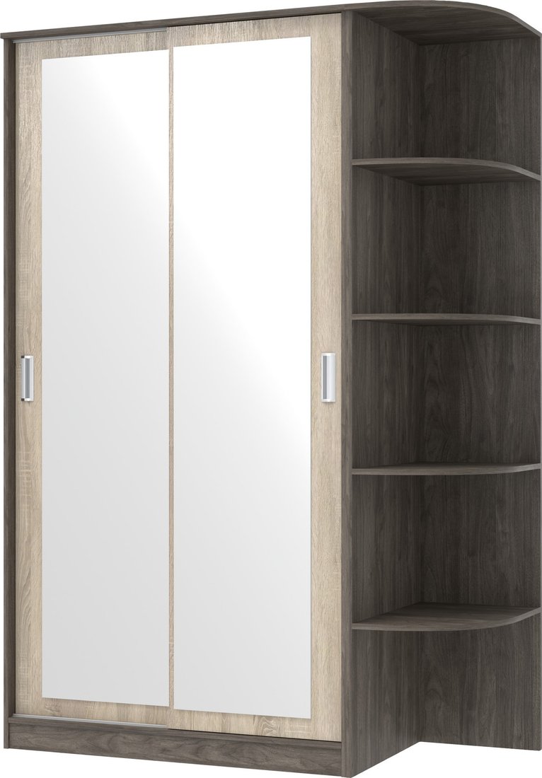 

Шкаф-купе Кортекс-мебель Лагуна ШК04-02 (орех элия/дуб сонома, правая консоль)