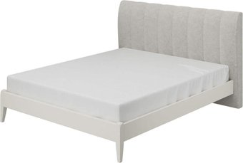 Кровать Bravo Мебель Джали Вертикаль 180х200 (перламутровый/льняной)