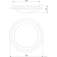 Светильник-тарелка Евросвет 40004/1 LED (матовое золото)