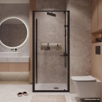 Душевой уголок Niagara 80x90x195 NG-85-8AB-A90B-34 (черный матовый/прозрачное стекло) в Пинске