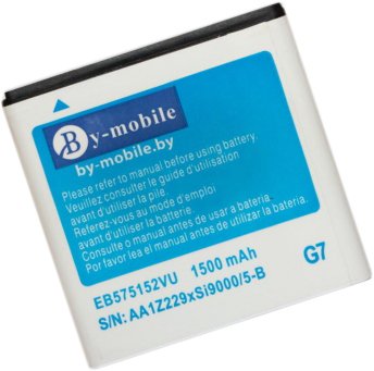 

Аккумулятор для телефона By-mobile совместим с Samsung EB535151VU