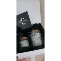 Ароматическая свеча COLIBRICANDLES LUX в коробке (аромат Зеленый чай и лемограсс)