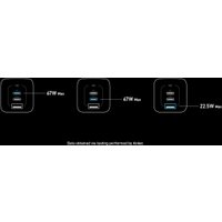 Сетевое зарядное Anker GaNPrime A2669 67W GaN Wall Charger (черный) в Солигорске