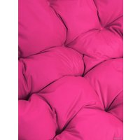 Подвесное кресло M-Group Для двоих 11450108 (белый ротанг/розовая подушка)