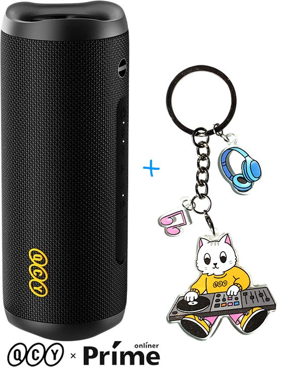 

Беспроводная колонка QCY SP7 (черный) + брендированный брелок QCY