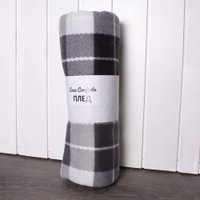 Плед Casa Conforte London 130x170 6154465 (черный)