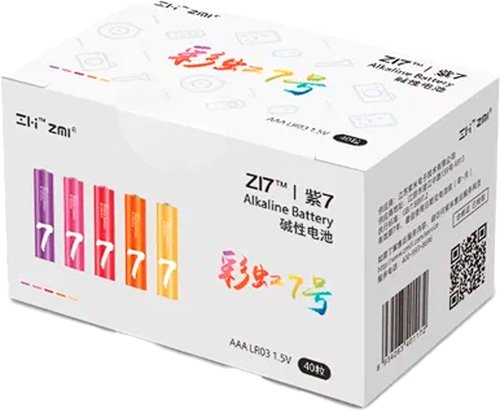 

Батарейка ZMI ZI7 Rainbow AAA 40 шт. AA740