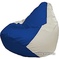 Кресло-мешок Flagman Груша Мега Super Г5.1-125 (синий/белый)