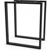 Подстолье для стола Mico Квадрат Лофт 600x730 40x20 (черный премиум муар)