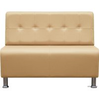 Диван Brioli РудиР двухместный (экокожа, L4 кремовый)