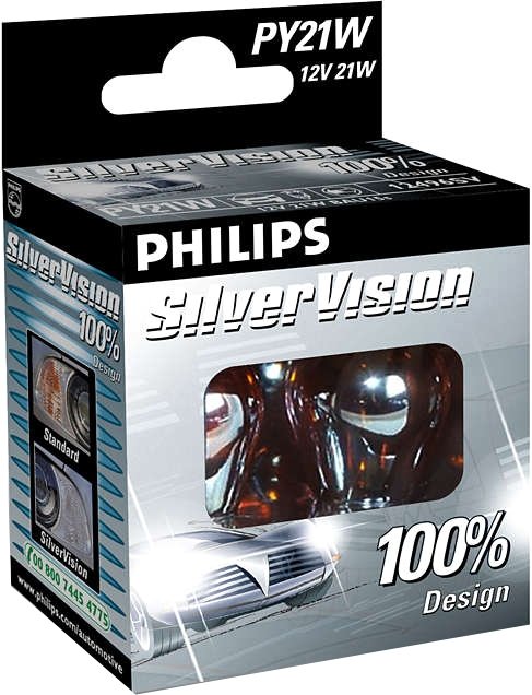 

Лампа накаливания Philips PY21W Vision 2шт