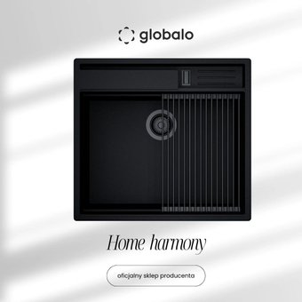 Кухонная мойка Globalo Silvano 60.1 Black/BL Mat