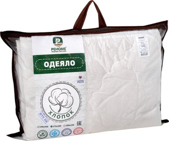 Одеяло Реноме 2сп Поплин 42/082н 172x205 (хлопок, 100)