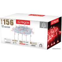 Световой дождь Vegas Занавес 55080 156 LED (красный)