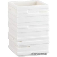 Стакан для зубной щетки и пасты Perfecto Linea 35-151303 (белый)