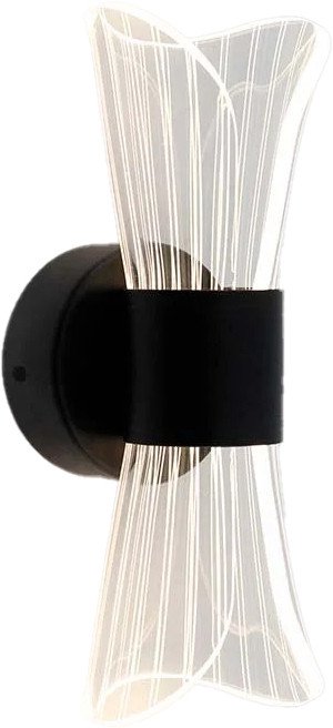 

Бра Estares Dio 12W 2Y-ON/OFF-230x80x85-BLACK/CLEAR-220-IP20