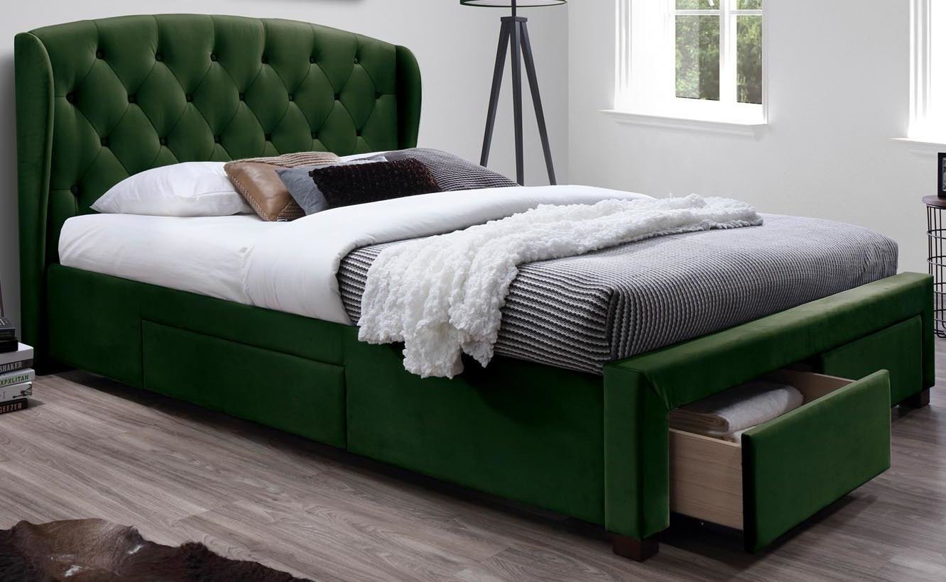 

Кровать Halmar Sabrina 160x200 (темно-зеленый)