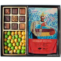 Подарочный набор Marie T Подарочный набор: конфеты + драже + кофе (черная коробка)