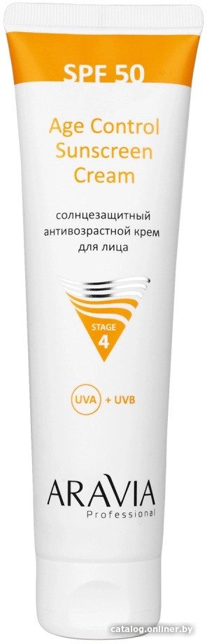 Крем солнцезащитный Aravia Professional Age Control Sunscreen Cream SPF50 (100 мл)