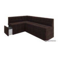 Угловой диван Мебель-АРС Атлантис левый 212x84x135 (велюр молочный шоколад НВ-178 13)